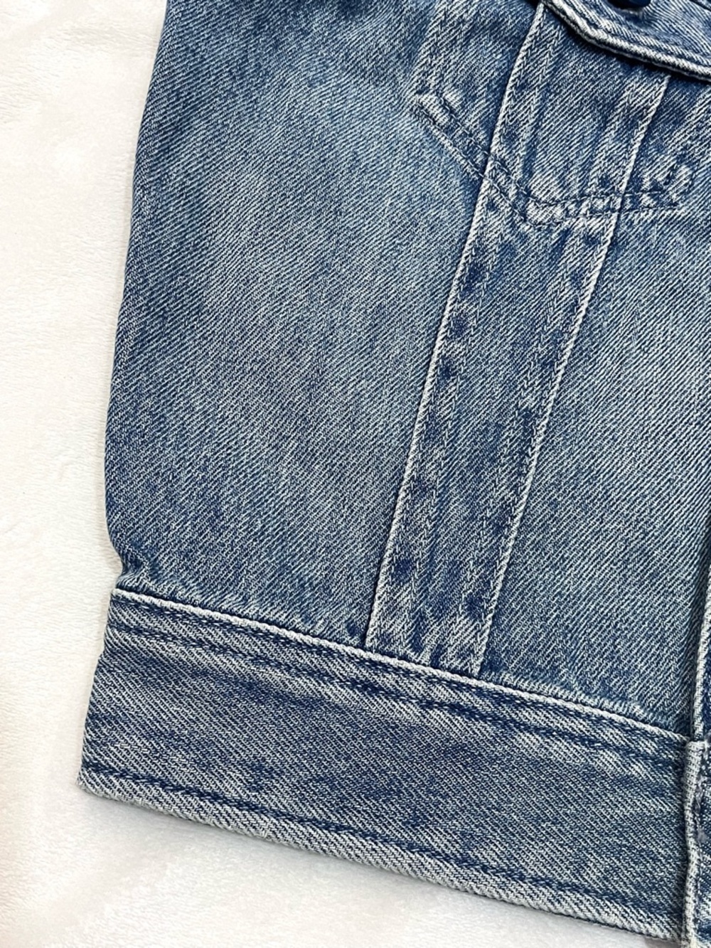 G-Star Raw Women’s Slim Sun Faded Air Force Light Blue Denim Vest w Pockets XS - Picture 15 of 16